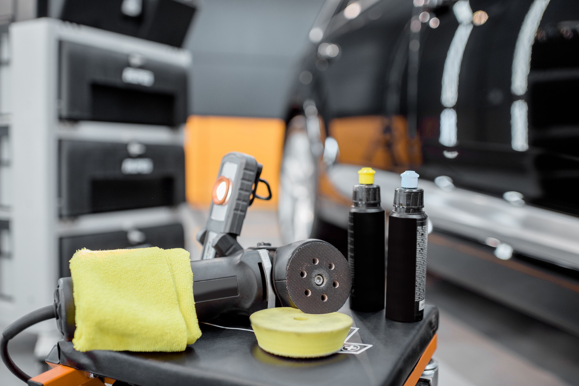 Equipment for automotive paint correction and polishing 
